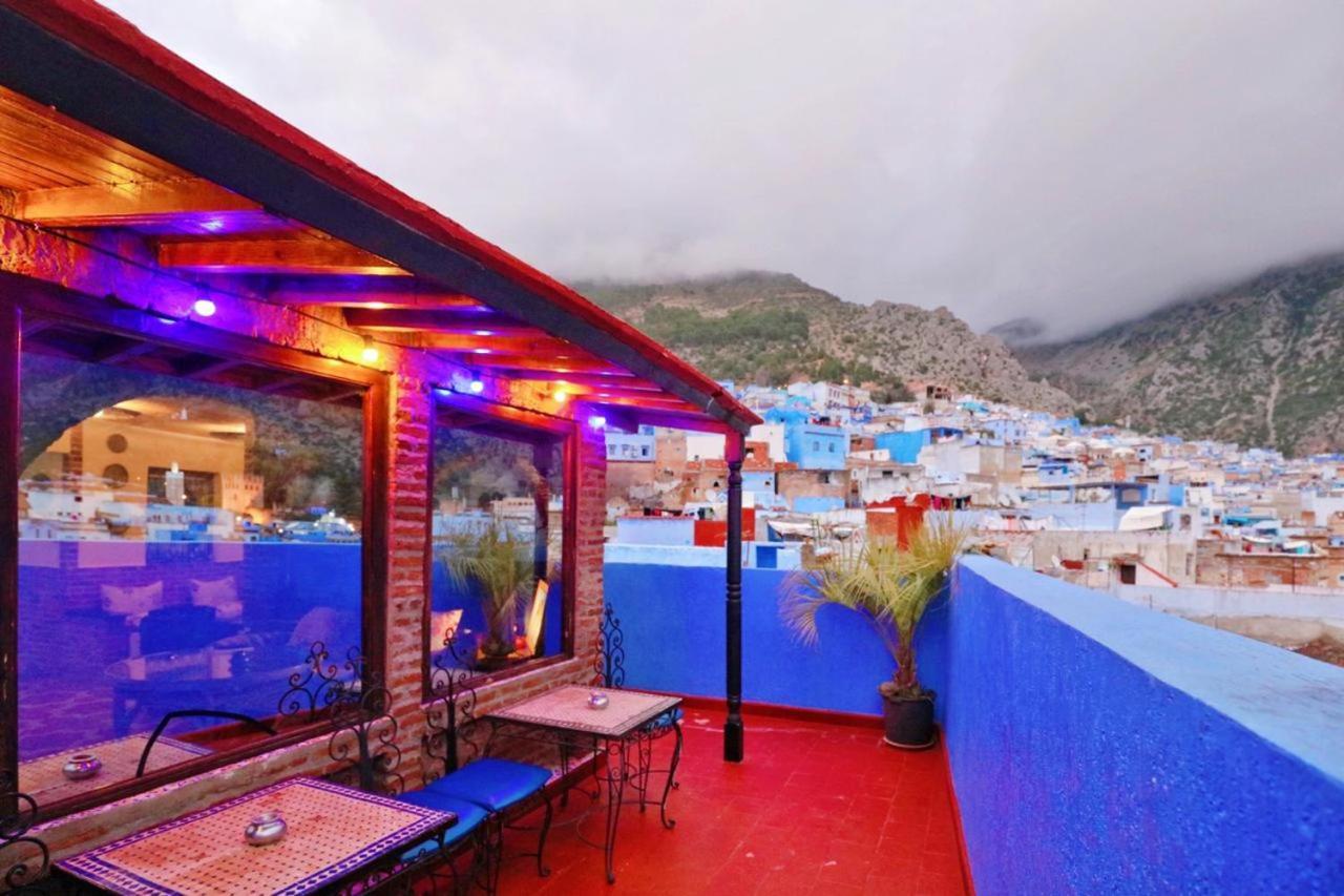 Aymane Rooftop Budget Panoramic Hotel Чефчауен Екстериор снимка