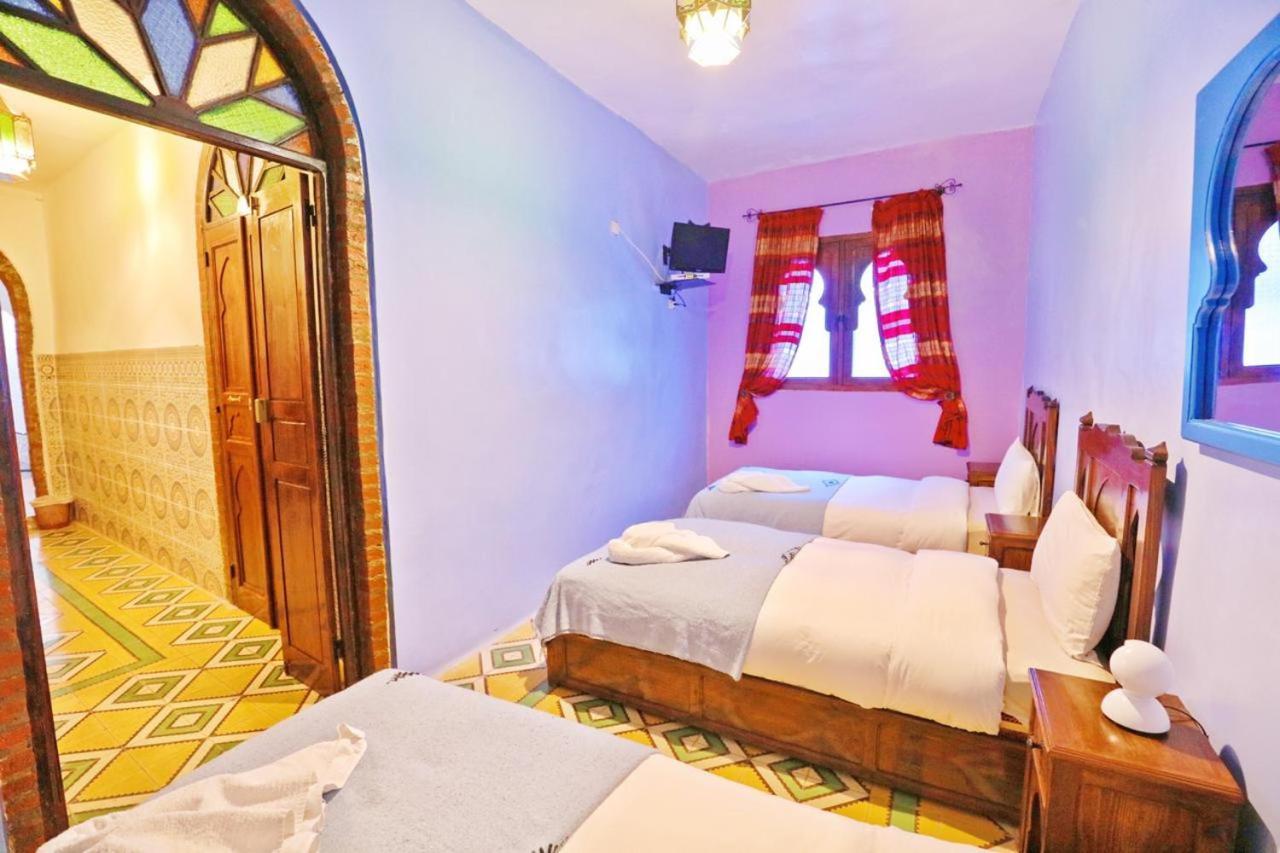 Aymane Rooftop Budget Panoramic Hotel Чефчауен Екстериор снимка