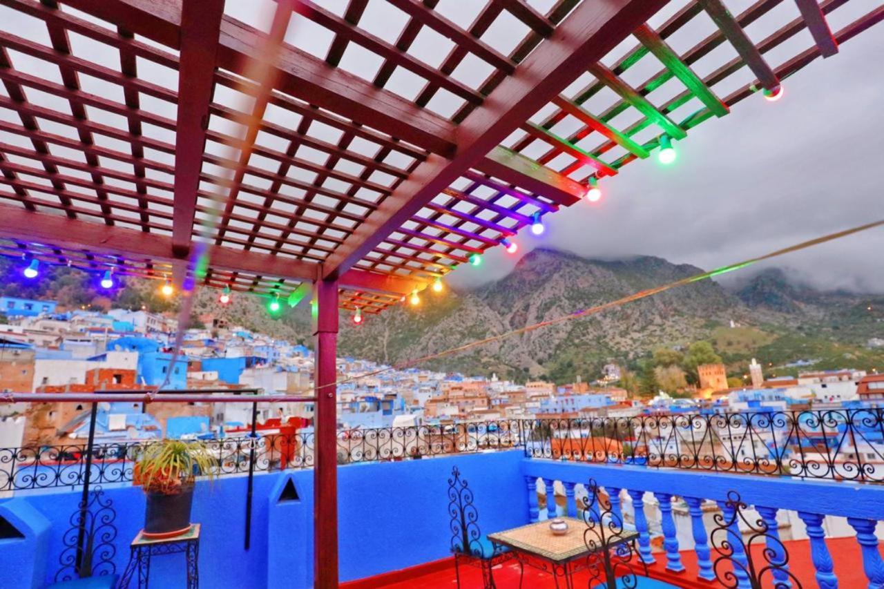 Aymane Rooftop Budget Panoramic Hotel Чефчауен Екстериор снимка