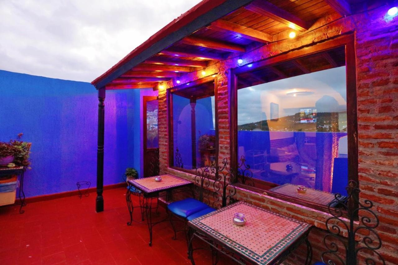 Aymane Rooftop Budget Panoramic Hotel Чефчауен Екстериор снимка