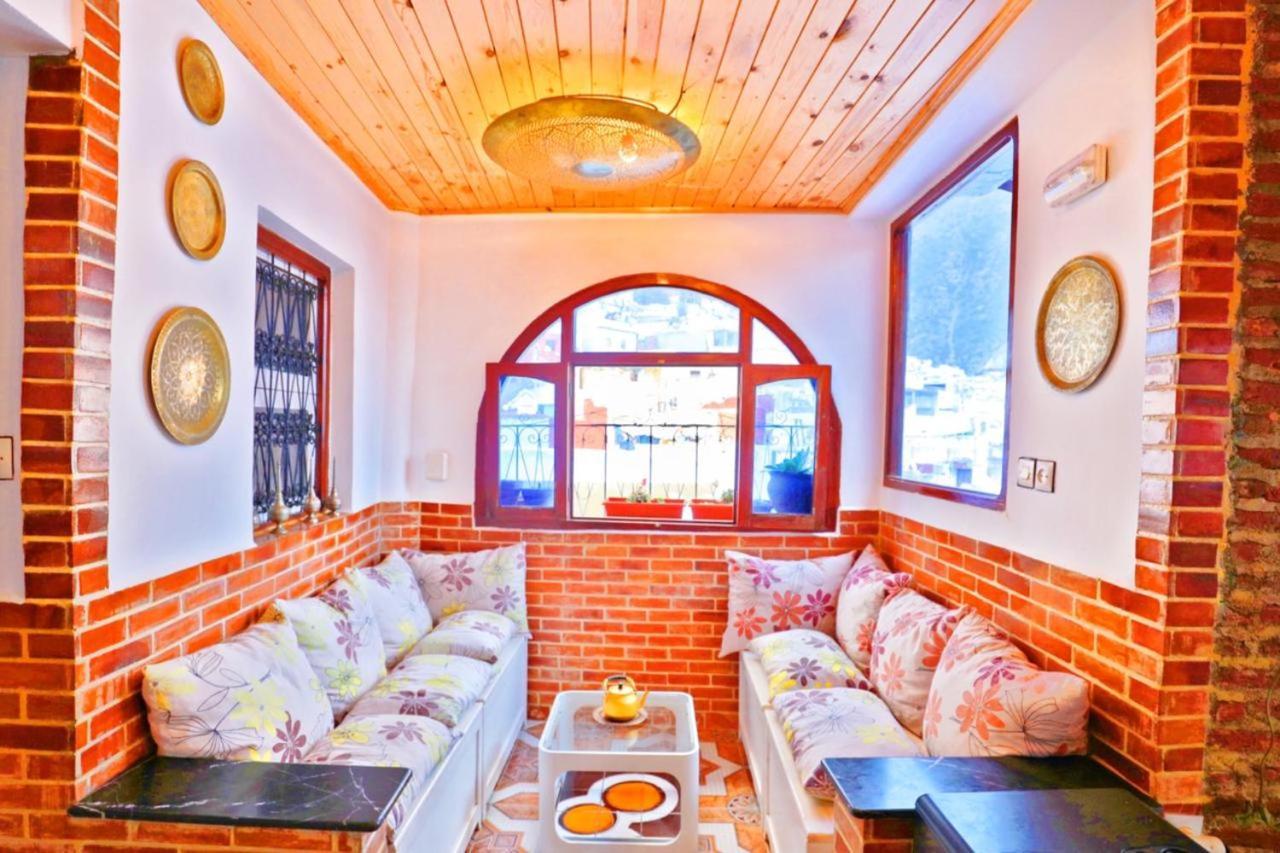 Aymane Rooftop Budget Panoramic Hotel Чефчауен Екстериор снимка