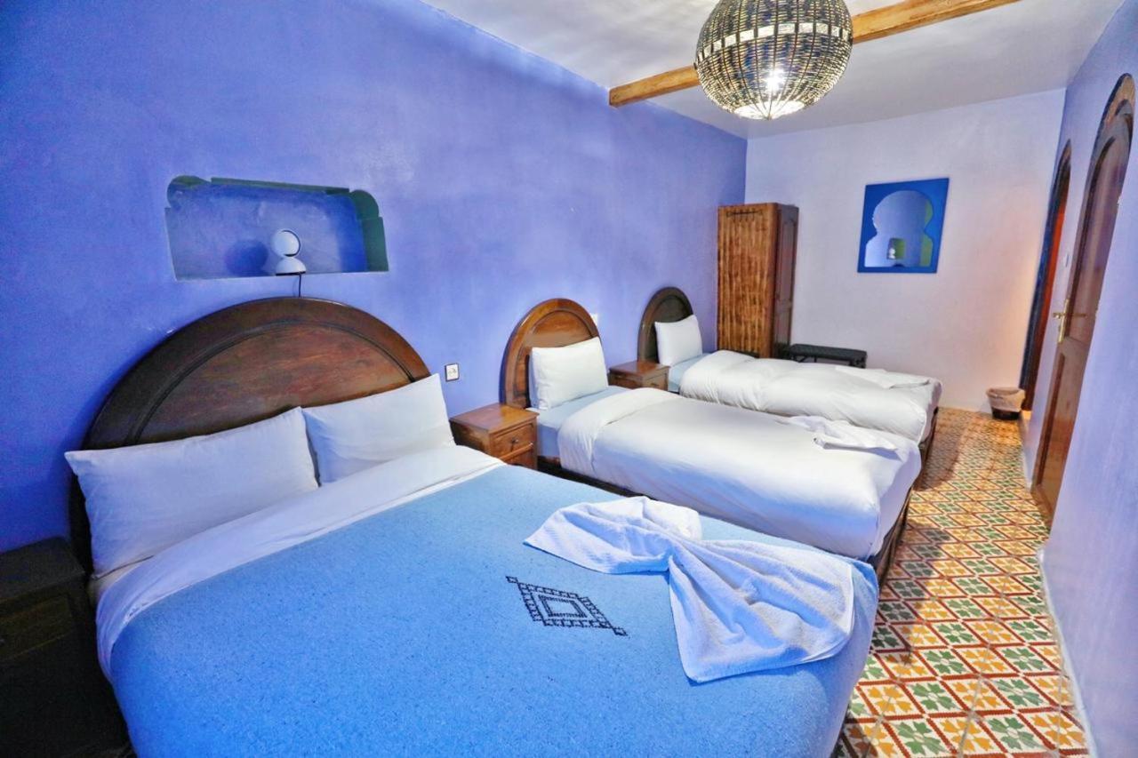 Aymane Rooftop Budget Panoramic Hotel Чефчауен Екстериор снимка