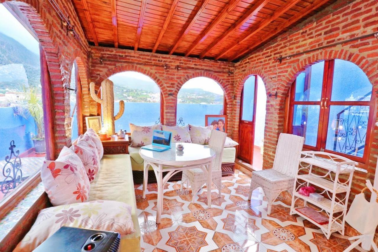 Aymane Rooftop Budget Panoramic Hotel Чефчауен Екстериор снимка